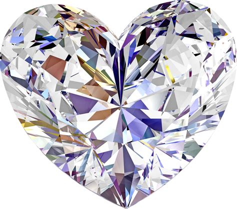 Brilliant Diamond Love Shaped Png Image Free Download