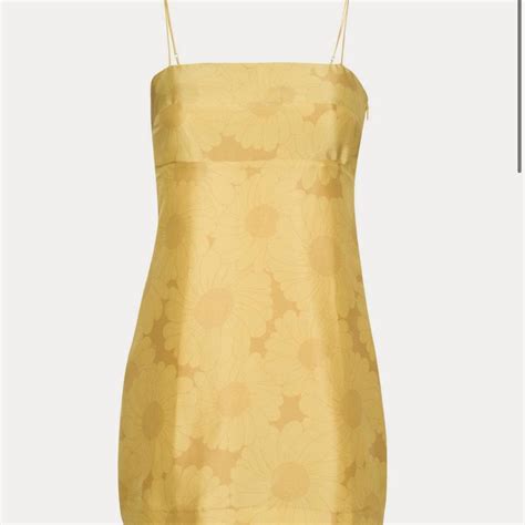 Réalization Par Christy Dress In A Sunflower Yellow Depop