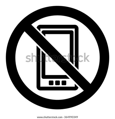 Do Not Use Mobile Phones Stock Vector Royalty Free 364990349