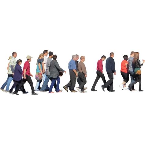 Crowd Crossing The Street Png Transparent Background Free Download