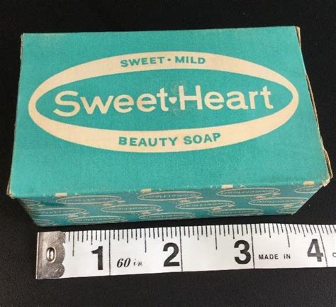Vintage Bar Of Sweet Heart Sweet Mild Beauty Soap Nos Vgc Sweetheart