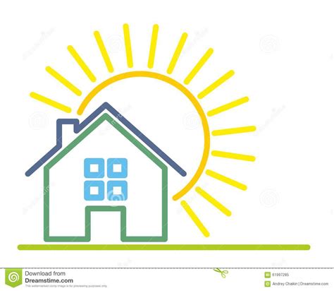 Cottage Logo. stock vector. Illustration of vector, construction - 61997285