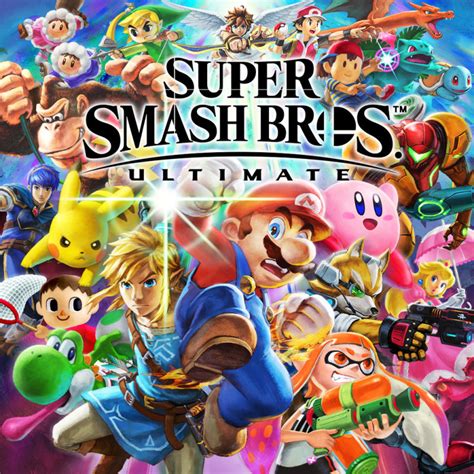 Super Smash Bros Ultimate 2018 Nintendo Switch Box Cover Art Mobygames