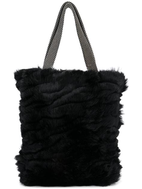 Laura B Mini Shopper Bag Black