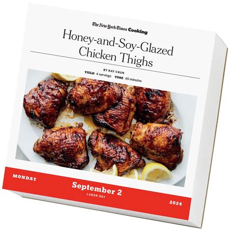 New York Times Cooking 2024 Desk Calendar
