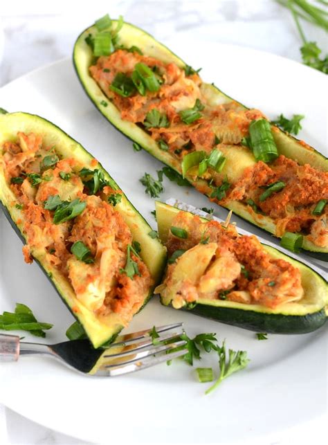 Remove the zucchini from the oven and turn your broiler on to low. Healthy Vegan Twice Baked Stuffed Zucchini - Ready in 30 ...