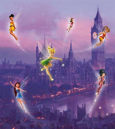 Xxl Photo Wallpaper Mural Disney Fairy Tinkerbell Girls