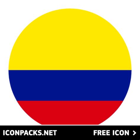 Free Colombia Flag Circular Svg Png Icon Symbol Download Image