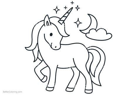 Chibi Unicorn Coloring Pages Coloring Pages