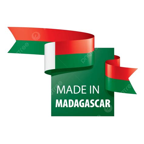 Vector Illustration Of The Madagascar Flag Against A White Backdrop