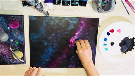 How To Paint A Galaxy Step By Step Painting For Beginners