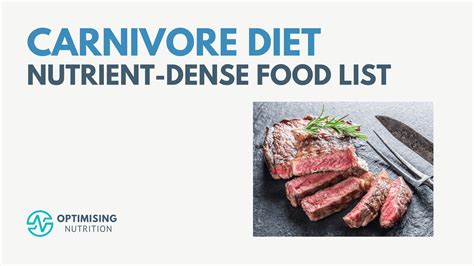 Nutritious Carnivore Diet Food List Optimising Nutrition