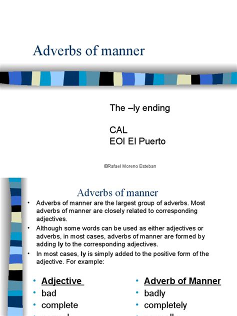 Maybe you would like to learn more about one of these? Adverbs_of_manner.ppt | Adverb | Adjective