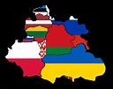 Flag map of the Polish-Lithuanian Commonwealth with modern borders. : r ...