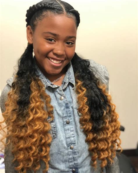 Shaveese Rodriguez On Instagram “2 Braids With Curly Ends Stylesbyshaveese Braids Curls