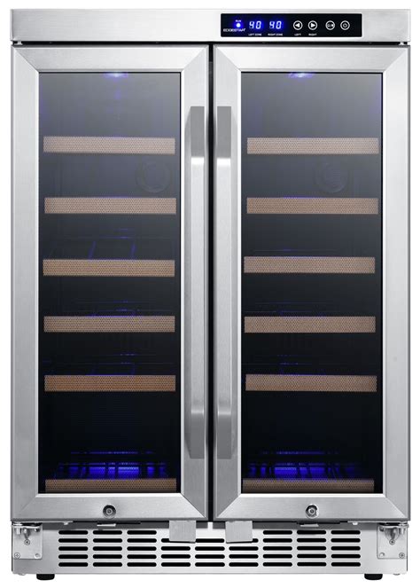 Edgestar Cwr362fd 24 Inch Wide 36 Bottle Built In Wine Cooler With Dual