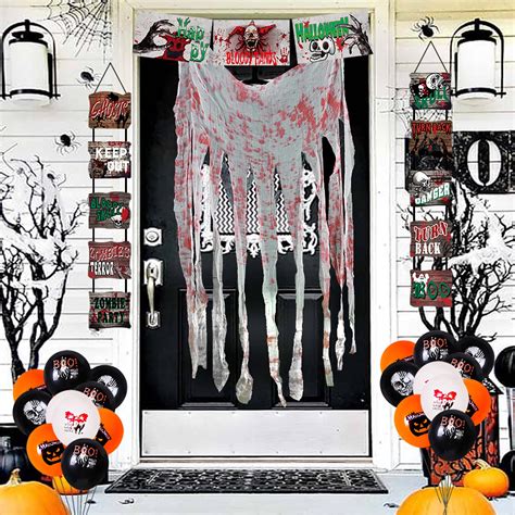 Buy Halloween Decorations Outdoor Halloween Door Cover Decor Y Hanging