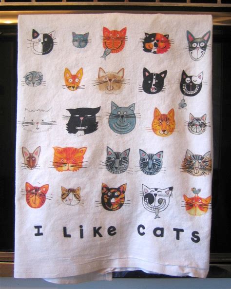 Cats Kitchen Towel Etsy Cats And Kittens Cat Decor Cat Merchandise