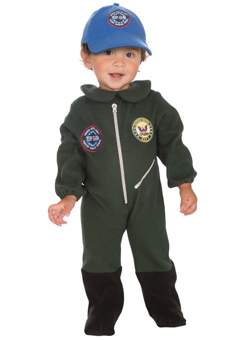 Toddler Top Gun Pilot Costume Child Flight Suit Costumes