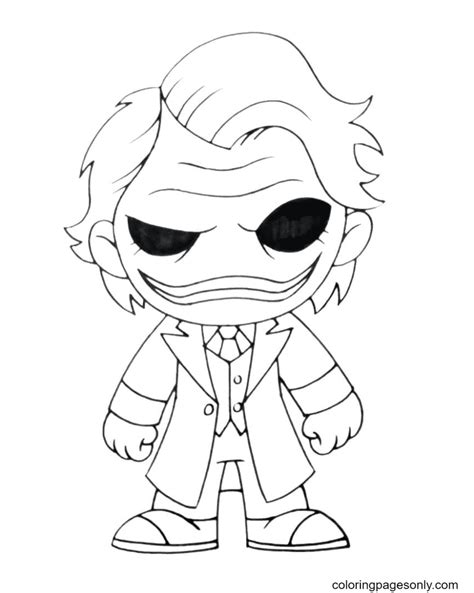 joker from dc comics coloring page free printable coloring pages