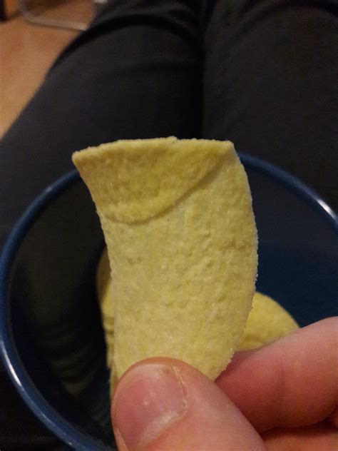 My Pringles Chip Was Folded Rmildlyinteresting