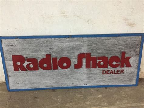 Radio Shack Wooden Sign Radio Shack Original Collectibles Signs