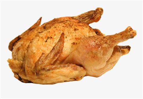 Roast Chicken Cooked Chicken White Background Transparent Png
