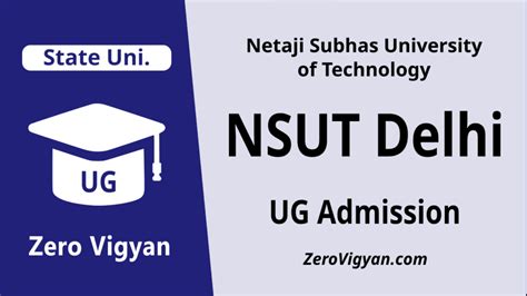 Netaji Subhas University Of Technology Nsut Delhi Ug Admission 2023