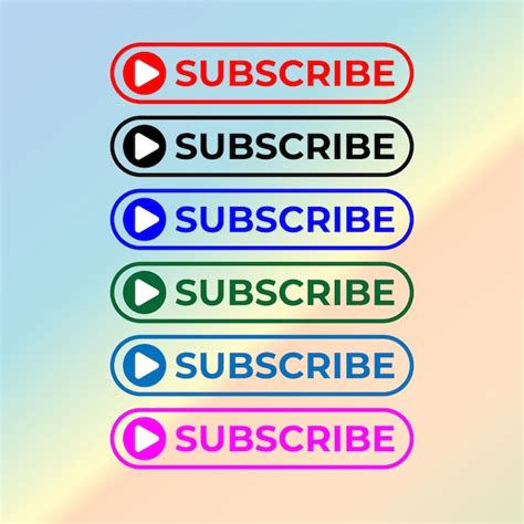 Premium Vector Subscribe Button For Tv Channel Or Social Media With