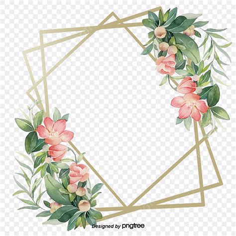 Gambar Surat Undangan Pernikahan Dengan Bunga Dan Daun Hijau Menanam
