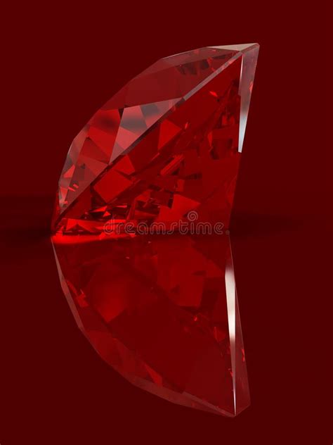 Ruby 3d Black Background Stock Illustration Illustration Of Gemstone