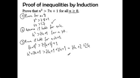 Proof of inequalities using Induction - YouTube