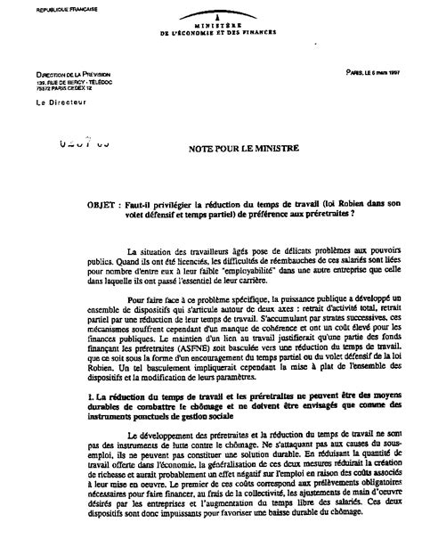 Les éléments essentiels à définir. Rapport n° 279 - Décision de réduire à trente-cinq heures ...