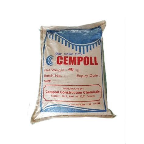 40 Kg Cempoll Grey Coarse Putty At Rs 480bag Cement Wall Putty In