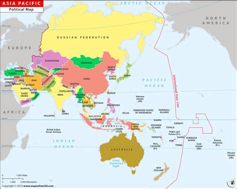 Asian Pacific Ocean Map Telegraph