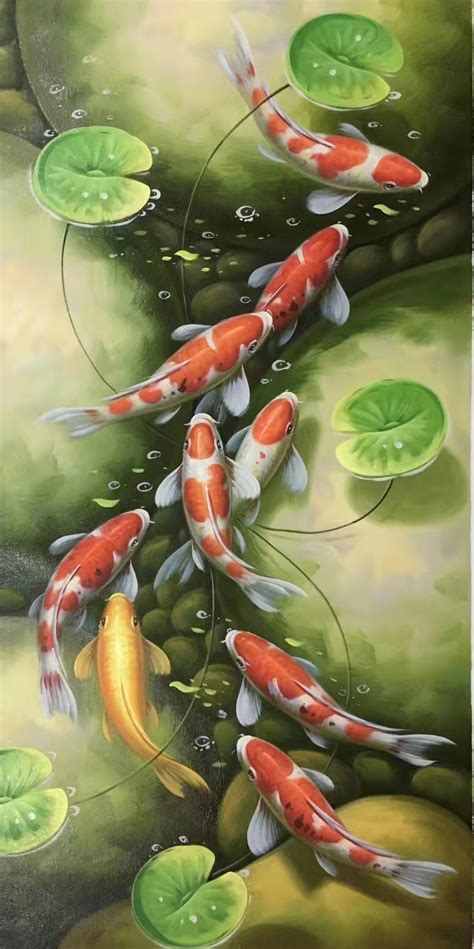 Koi Fish Feng Shui Painting