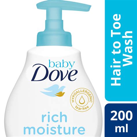 Baby Dove Hair To Toe Baby Wash Rich Moisture 200ml