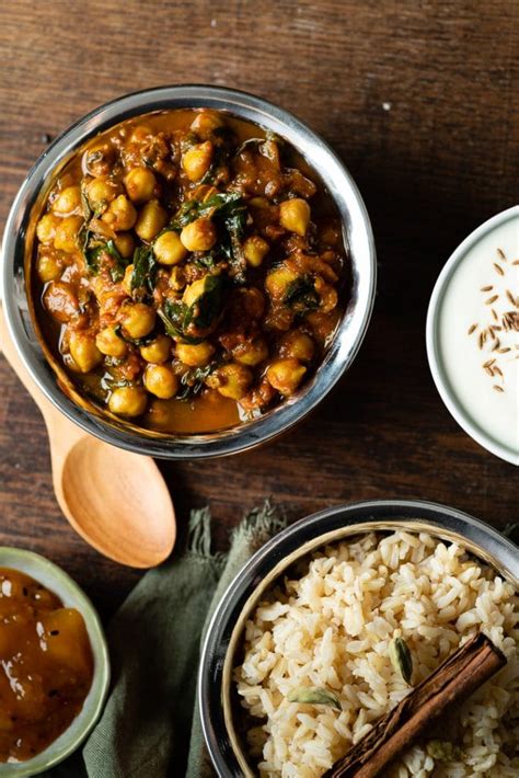 Indisches Kichererbsen Spinat Curry In Minuten Vegan Einfach