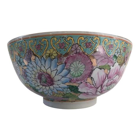 Large Chinese Famille Verte Export Porcelain Palace Bowl In 2020