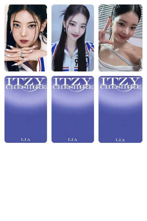 Itzy Lia Cheshire Fanmade Photocards South Korean Girls Korean Girl