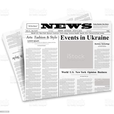 Newspaper Stock Illustration Download Image Now Business