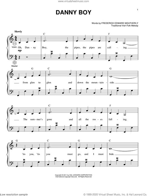 Danny boy sheet music 20 arrangements available instantly. Weatherly - Danny Boy sheet music for accordion PDF-interactive