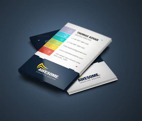 Awesome Versatile Corporate Business Card Template 001431 Template