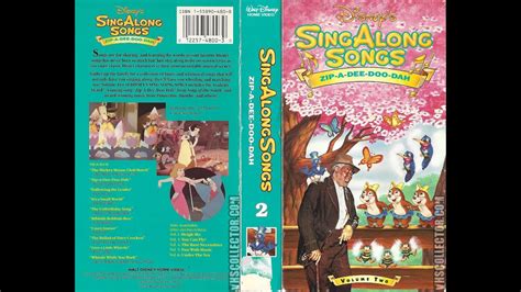 Opening To Disney S Sing Along Songs Zip A Dee Doo Dah VHS Version YouTube