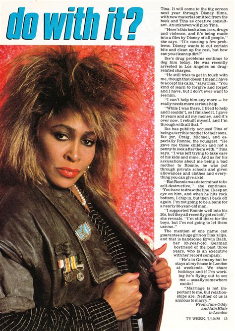 Top Of The Pop Culture 80s Tina Turner Tv Week 1989