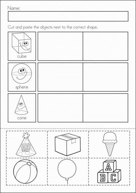 Kindergarten Homework Sheets Printable
