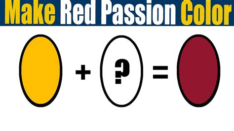 How To Make Red Passion Color What Color Mixing To Make Red Passion
