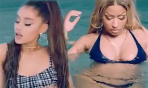 Nicki Minaj And Ariana Grande Tease Music Video For Saucy Track Bed