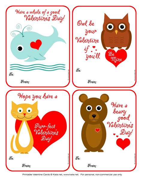 9 Best Images Of Cute Valentines Day Printable Templates Free