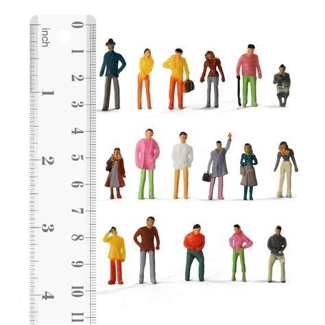 100pcs Model Trains 175 Painted Figures Ho Oo Scale Standing Seated